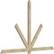 Ekena Millwork Kennewick Rough Sawn Timber Gable Bracket, Douglas Fir, 96"W x 64"H x 2"D x 4"F, 16/12 Pitch GBW096X64X0204KEN00RDF - alternate 4